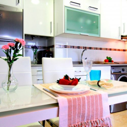 Imagen de cocina moderna en interior de vivienda